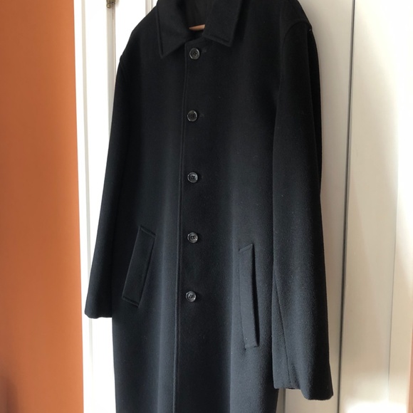 Brooks Brothers Black wool/cashmere coat full length. Timeless. Mint condition. - Picture 7 of 12